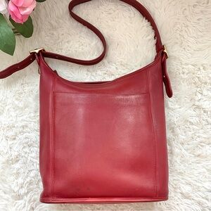 Coach Vintage Legacy Slim Duffle Shoulder Bag Red 9060